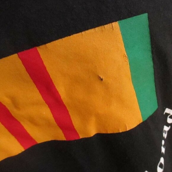 Vtg T-shirt XXL 90's Vietnam Veteran Jerzees Black XXL Morgan County Colorado - Picture 4 of 4
